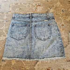 Kancan Jean Skirt, Sz M With Flat Waist 15" And Total Length 16". Like New